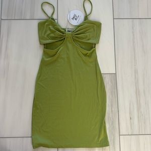 Princess Polly Green Mini Dress - Size 4